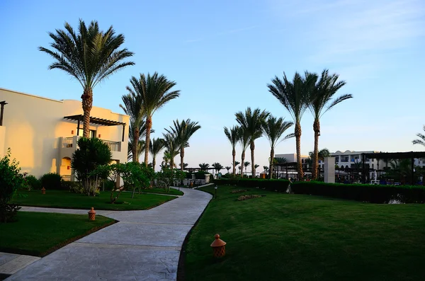 그린 호텔 이집트에 이른 아침에 — 스톡 사진
