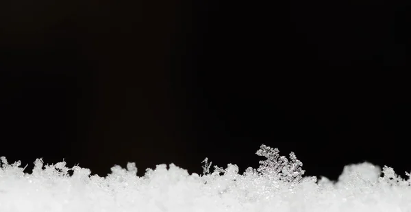Деликатная снежная панорама — стоковое фото