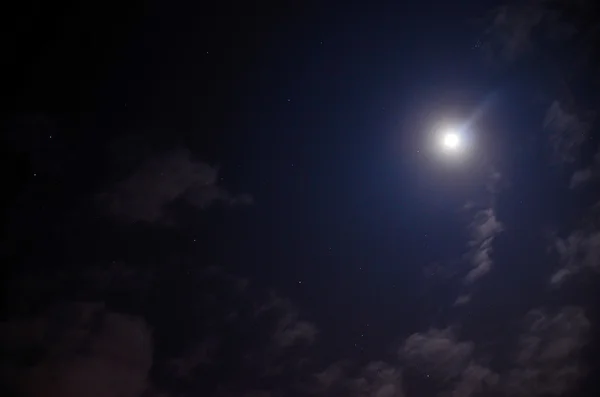 Strahlender mond und sterne — Stockfoto