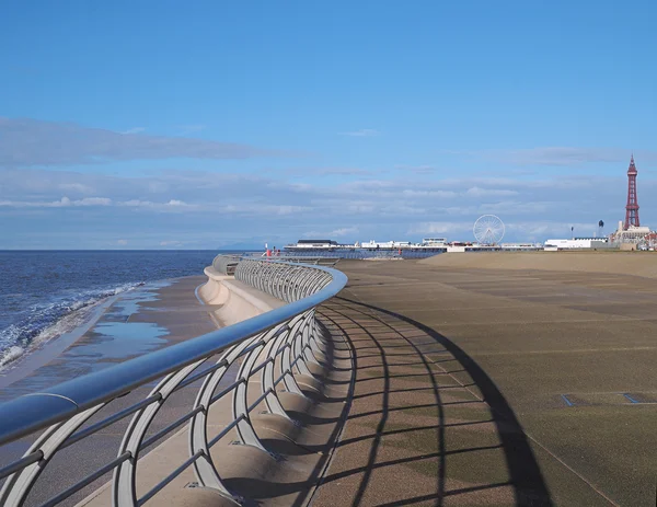 Promenade in Blackpool, Lancashire, Verenigd Koninkrijk Stockfoto