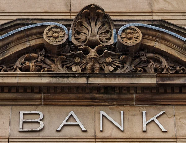 Vintage signo del banco —  Fotos de Stock