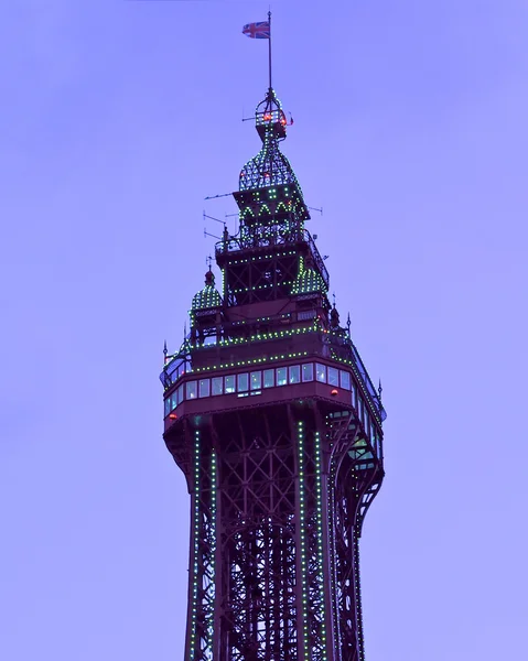 Torre Blackpool con luces — Foto de Stock