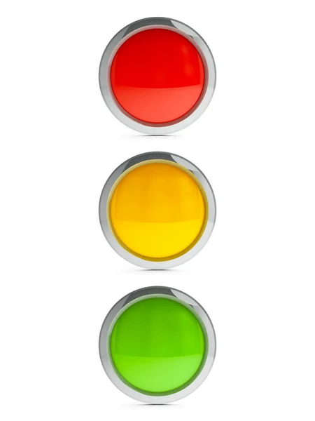 Icon trafikklys med høydepunkt – stockfoto