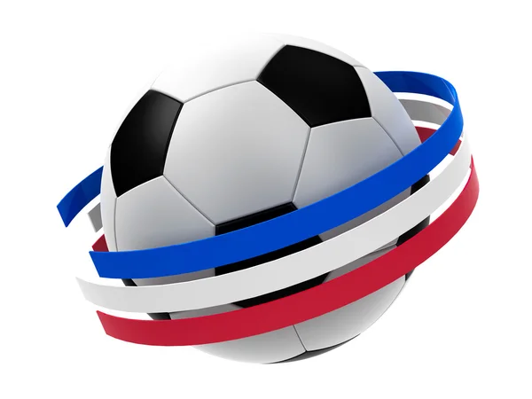 Fußball Frankreich 2016 mit Streifen — Stockfoto