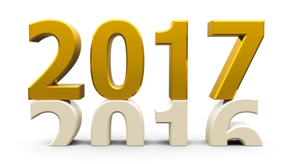2016-2017 altın — Stok fotoğraf