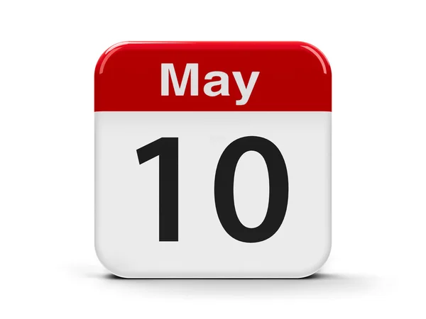 10 de Maio Calendário — Fotografia de Stock