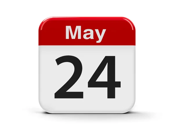 Május 24-én naptár — Stock Fotó