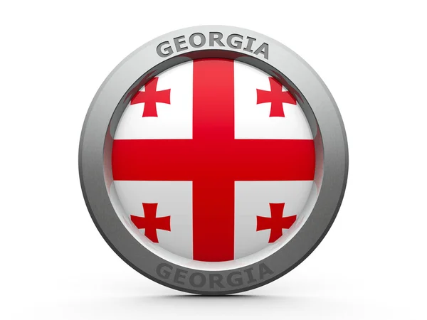 Icon - Flag of Georgia — Stock Photo, Image