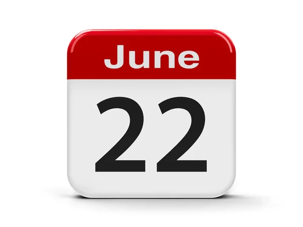 24th June Calendar — Stock Photo, Image