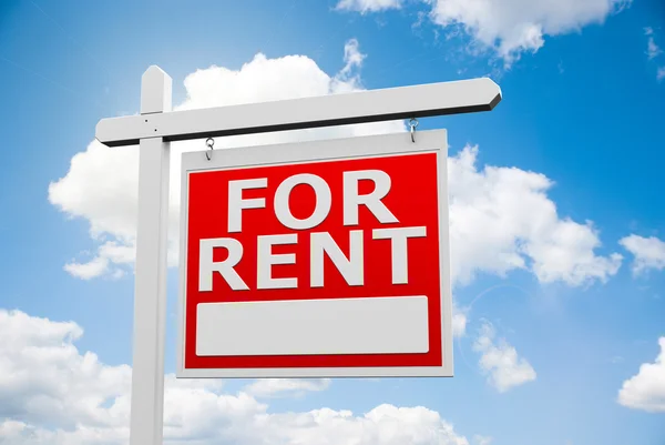 For Rent signpost on sky — Stock Photo, Image