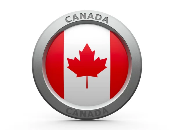 Ícone - Bandeira do Canadá — Fotografia de Stock