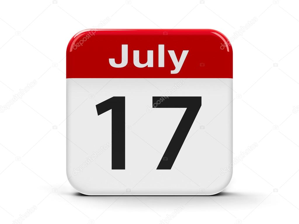 17th July Calendar — Stock Photo © Oakozhan #113480454