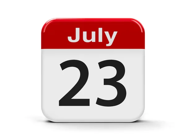 23 de julio Calendario — Foto de Stock