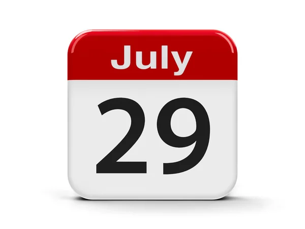 29 de julio Calendario — Foto de Stock