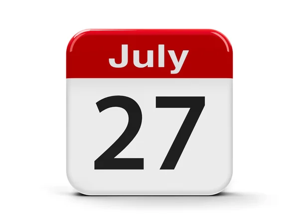 27 luglio Calendario — Foto Stock