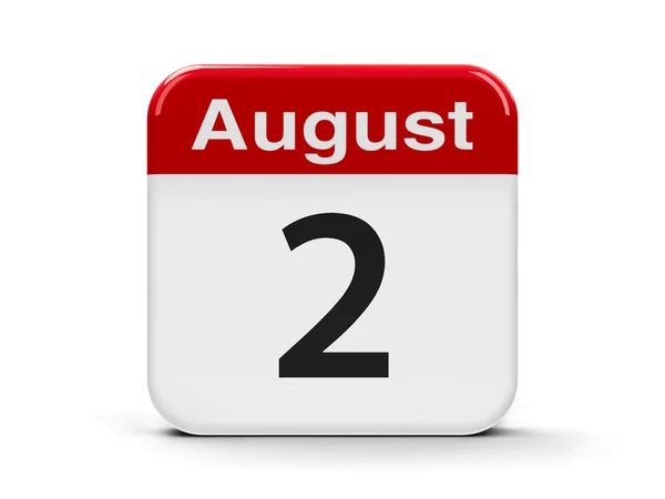 2 agosto Calendario — Foto Stock