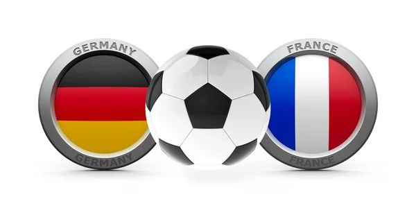 Полуфинал Евро-2016 - Германия - Франция — стоковое фото