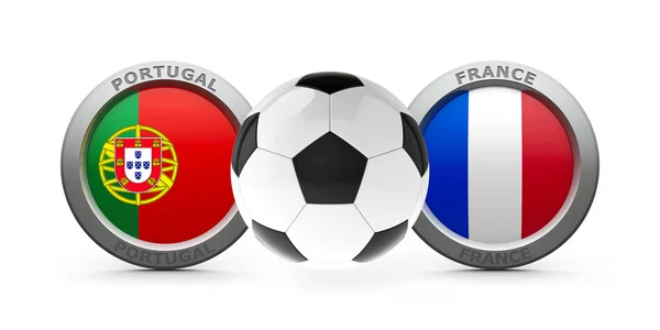 Final Euro 2016 - Portugal vs. France — Stock Photo, Image