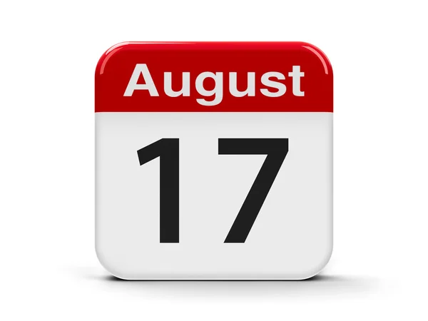 17 de agosto Calendario —  Fotos de Stock