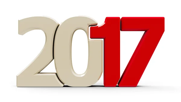 2017 simgesi kompakt kırmızı — Stok fotoğraf