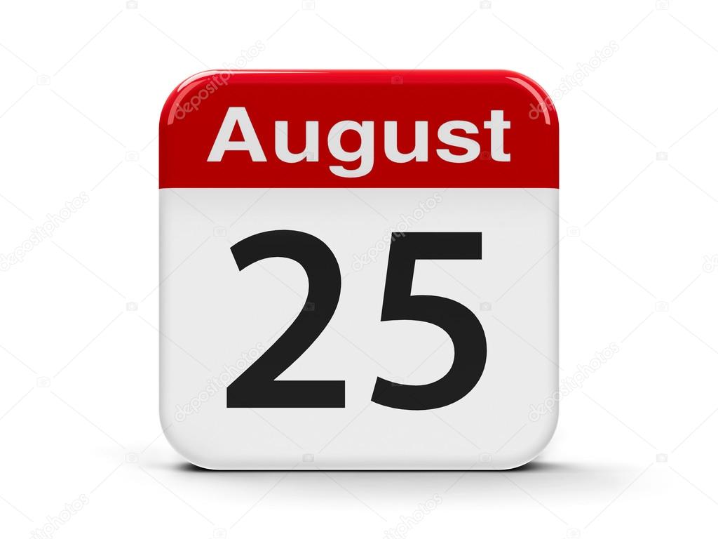 25th August Calendar Stock Photo by ©Oakozhan 117706006