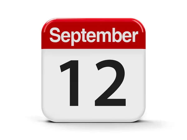 12th September Calendar — Stock Photo, Image
