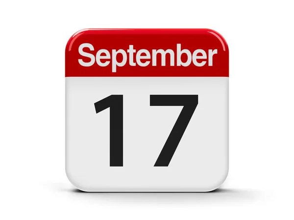 17th September Calendar — Stock Photo, Image