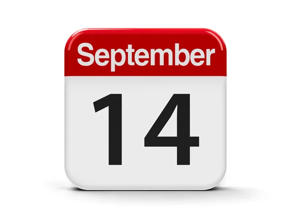 Calendario 14 de septiembre — Foto de Stock