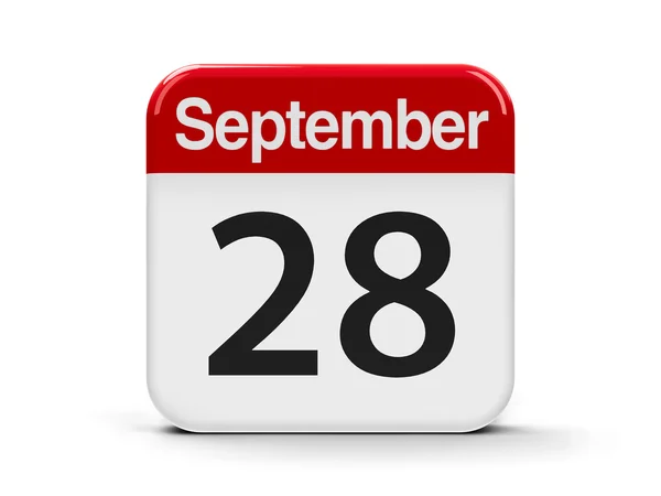 28 de septiembre Calendario — Foto de Stock