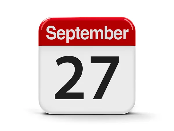 27 de septiembre Calendario — Foto de Stock