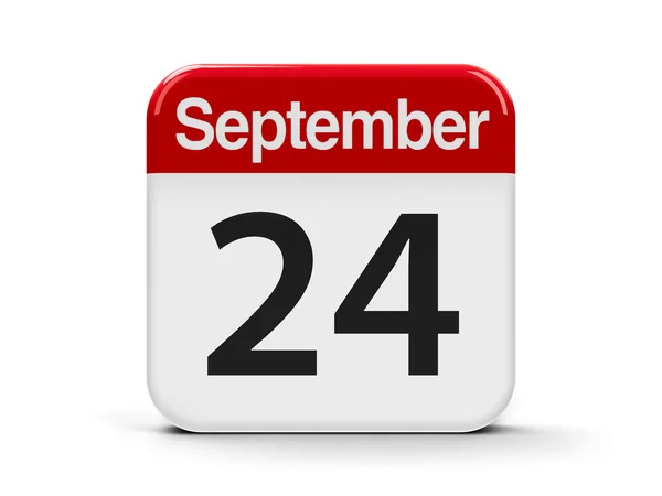 Calendario del 24 de septiembre — Foto de Stock