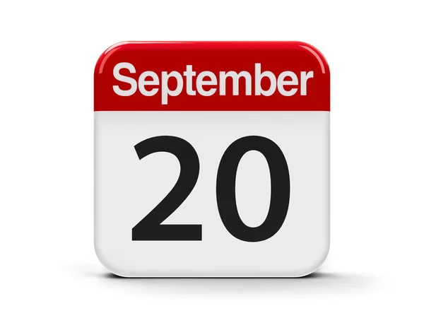 20 de septiembre Calendario — Foto de Stock