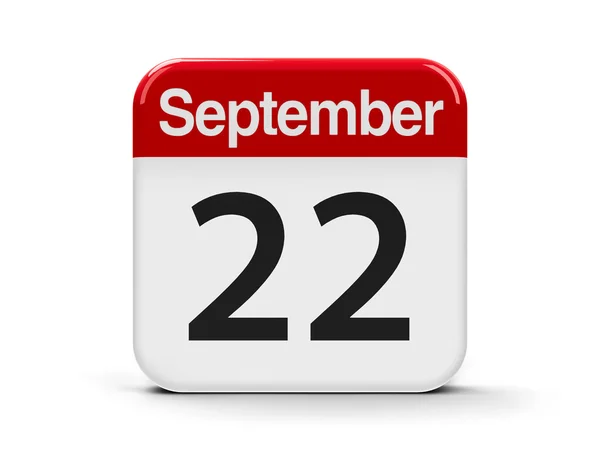 22 de septiembre Calendario — Foto de Stock