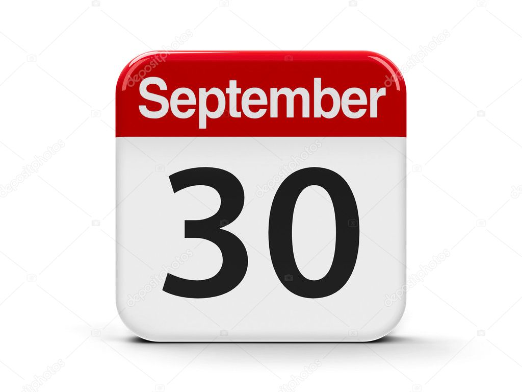 30th September Calendar Stock Photo by ©Oakozhan 123215708