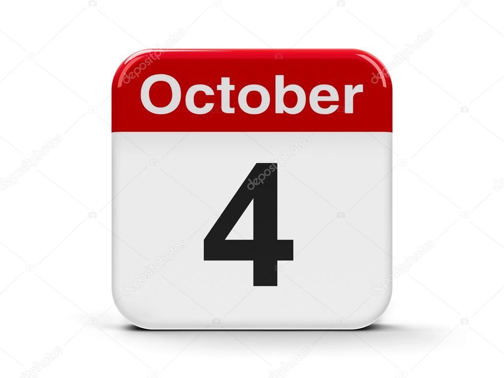 4th october calendar stock photo oakozhan 123803664