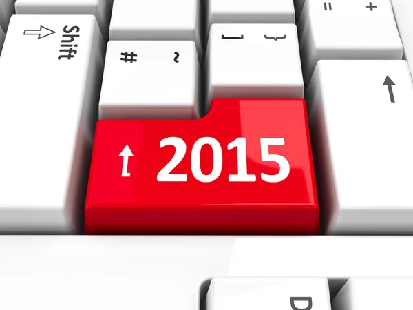 Computer keyboard 2015 — Stock Photo, Image