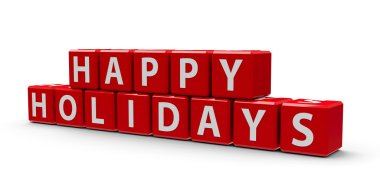 Kırmızı küpler Bayramınız kutlu olsun