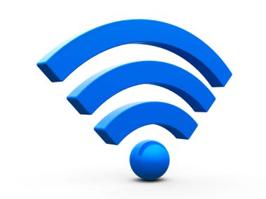 WiFi symbol isometry clipart