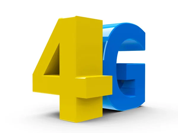 Изометрия значка 4G — стоковое фото