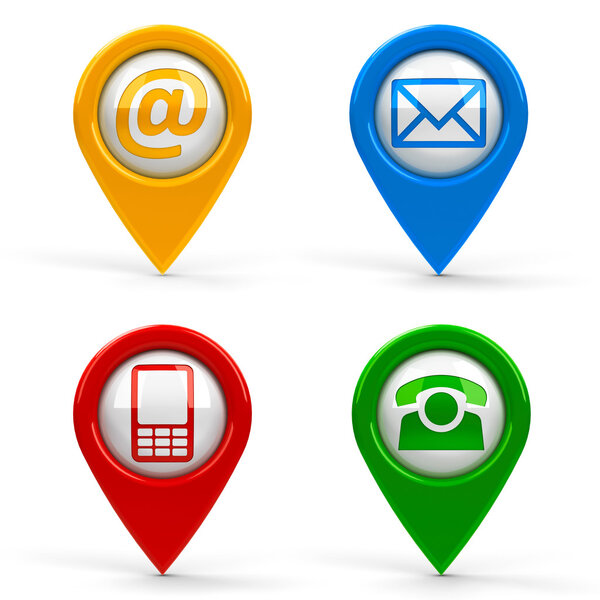 Указатели на карте
