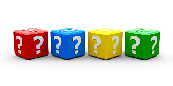 Color cubes question — Stock Photo, Image