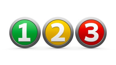 Simgeler numaraları 1 2 3