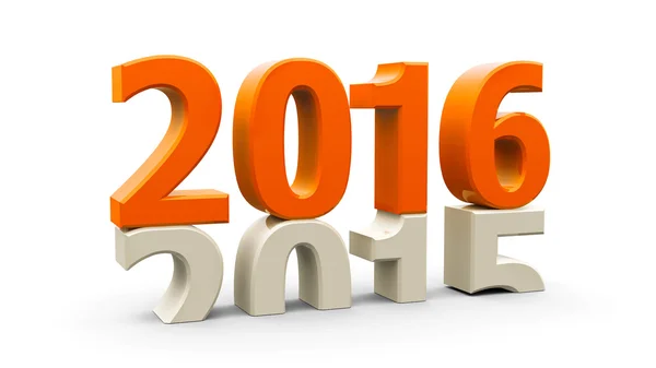 2015-2016 orange — Stockfoto