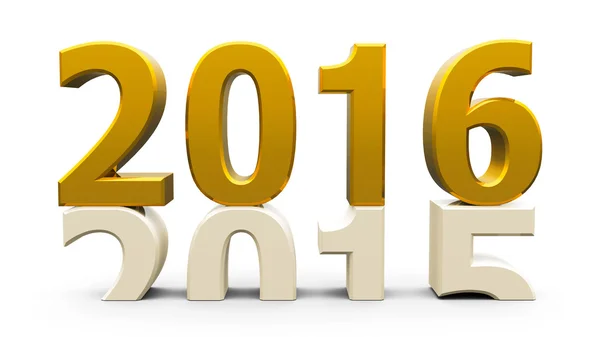 2015-2016 goud — Stockfoto