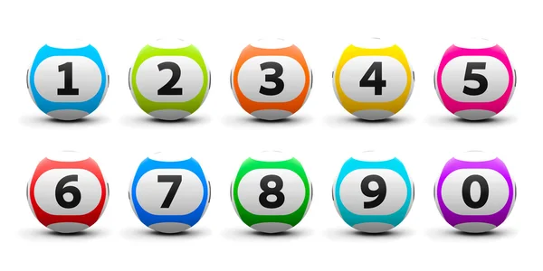 Bolas de loteria conjunto — Fotografia de Stock