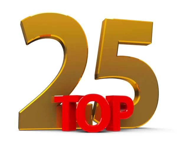 Top 25 — Zdjęcie stockowe