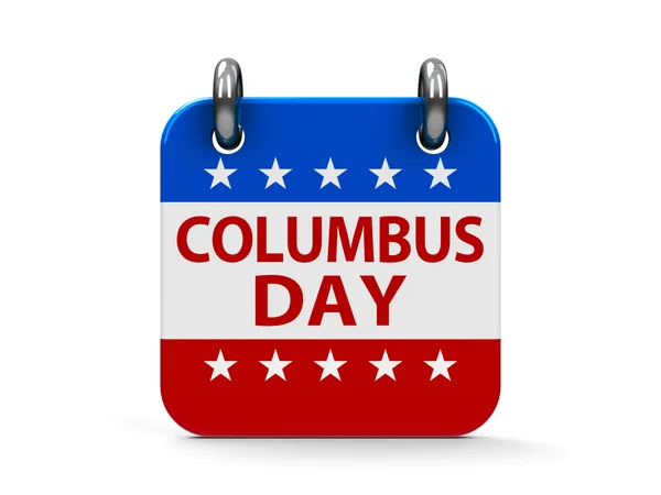 Colón día icono calendario — Foto de Stock