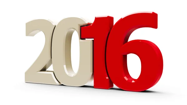 2016 simgesi kompakt kırmızı — Stok fotoğraf