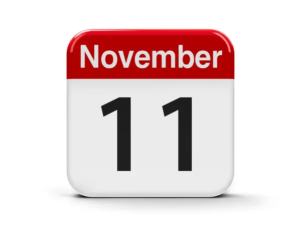 Календарь 11 ноября — стоковое фото