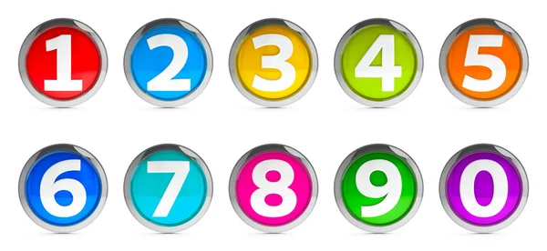 Icons numbers set #3 — Stock Photo, Image